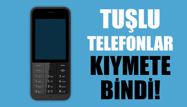 Tuşlu telefonlara talep artıyor!