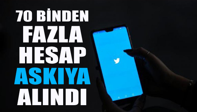 Twitter 70 binden fazla hesabı askıya aldı