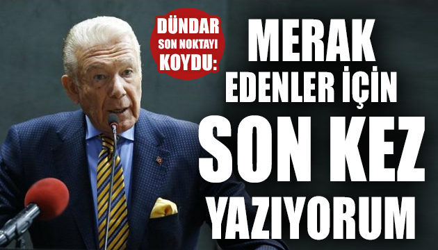 Uğur Dündar son noktayı koydu