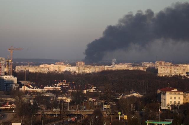 Güvenli kent Lviv’de füze saldırısı!