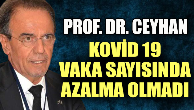 Prof. Dr. Ceyhan: Kovid 19 vaka sayısında azalma olmadı