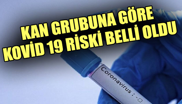 Kan grubuna göre Kovid 19 riski belli oldu