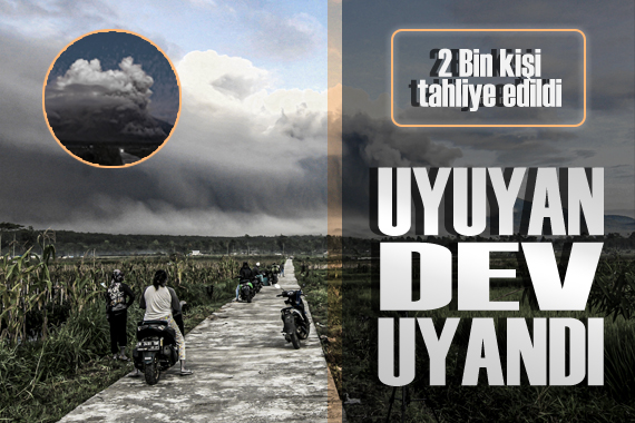 Endonezya da Semeru paniği: 2 Bin kişi tahliye edildi!