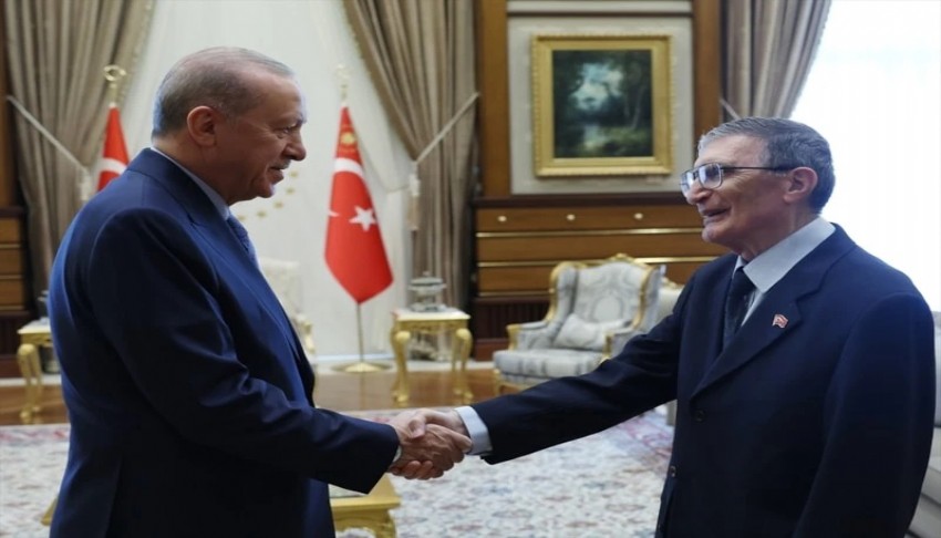 Cumhurbaşkanı Erdoğan, Aziz Sancar'ı kabul etti