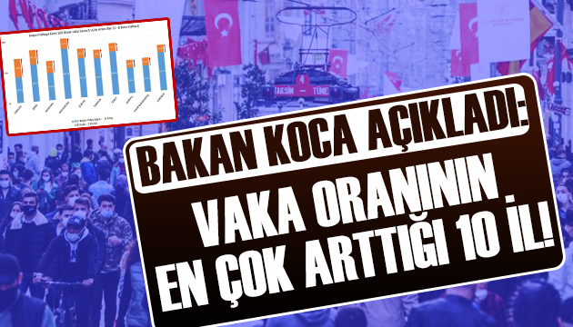 Vaka oranının en çok arttığı 10 il!