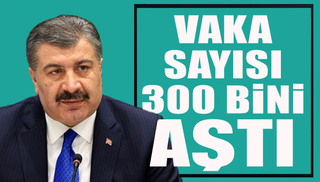 Türkiye de toplam vaka sayısı 300 bini aştı