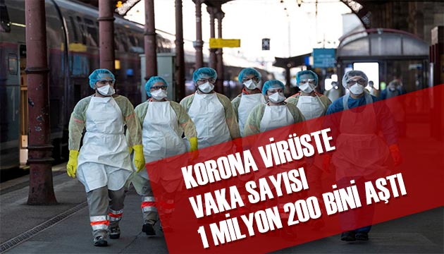 Vaka sayısı 1 milyon 200 bini aştı!