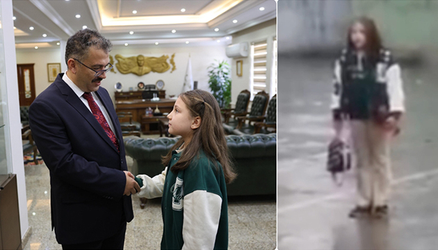 Iğdır Valisi Turan dan ilkokul öğrencisine ödül