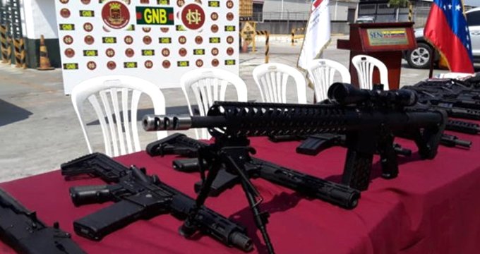 Venezuela da düzenlenen operasyonda ABDden gönderilen silahlar ele geçirildi