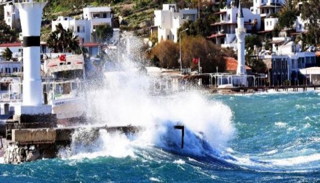 Bodrum'da büyük fırtına!