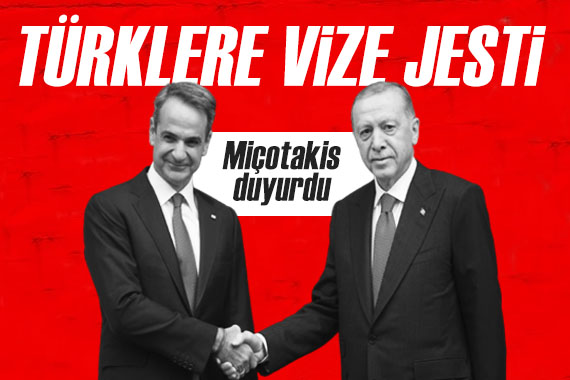 Yunanistan Başbakanı Miçotakis duyurdu: Türk vatandaşlarına vize jesti!