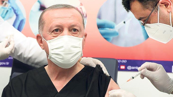 Erdoğan 2. doz aşısını oldu