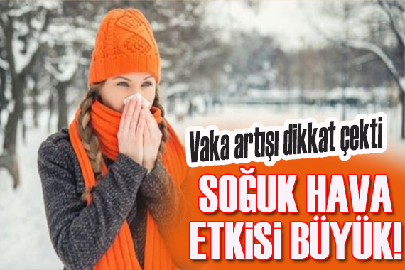 Vaka artışı dikkat çekti! Soğuk hava etkisi büyük