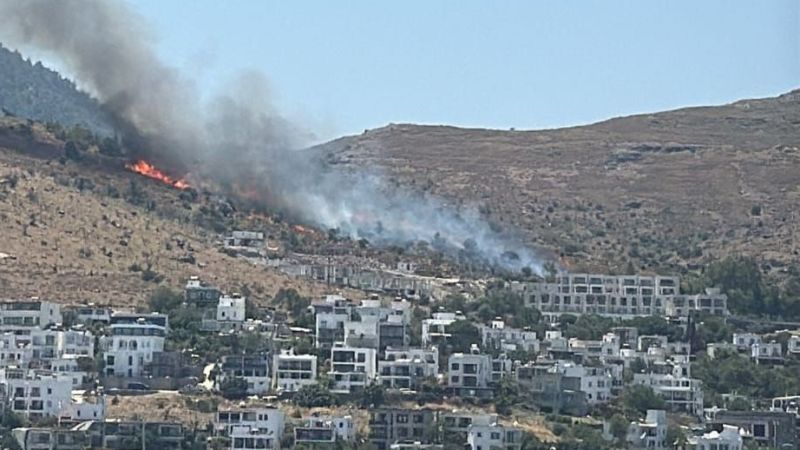 Muğla da yangın: Bazı vatandaşlar tahliye edildi