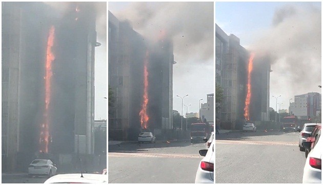 İstanbul'da korkutan yangın!