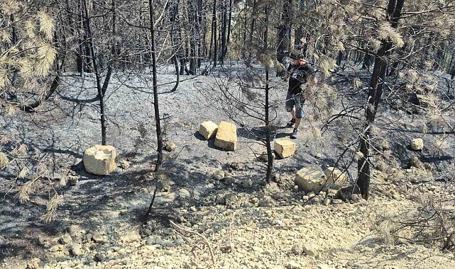 Silifke deki yangın sonrası tahribat havadan görüntülendi