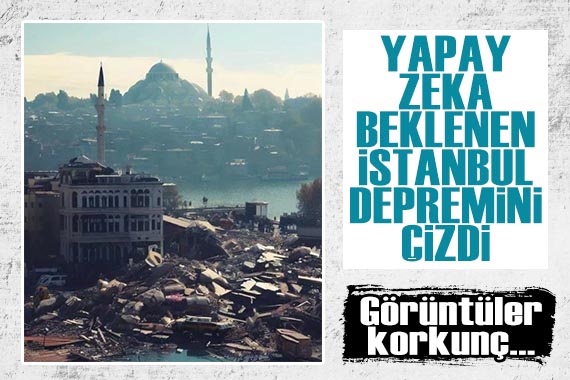 Yapay zeka, beklenen İstanbul depremini çizdi! Korkunç görüntüler...