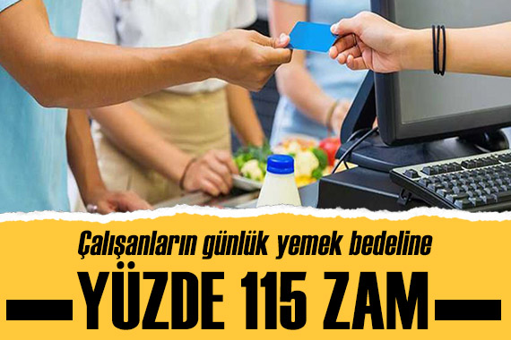 Çalışanların 2023 yılındaki günlük yemek bedeli belli oldu