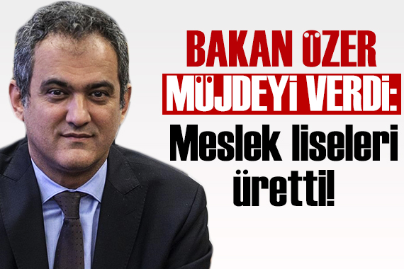 Bakan Özer müjdeyi verdi: Yerli test kiti...