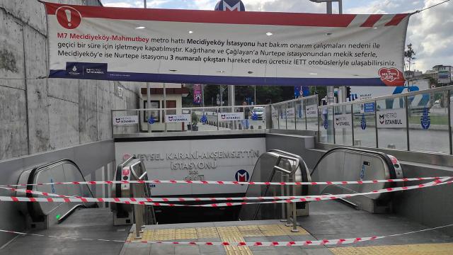 Metro hattında patlama