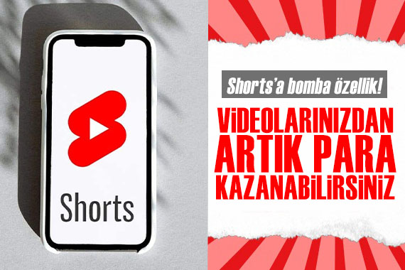 YouTube Shorts videolarınızdan artık para kazanabilirsiniz!