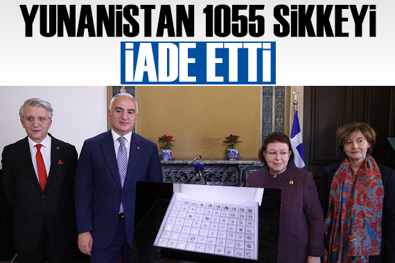 Türkiye ye ait 1055 sikke teslim edildi