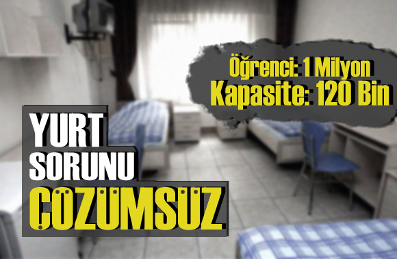 Yurt krizi çözümsüz: Öğrenci sayısı 1 Milyon, kapasite 120 Bin