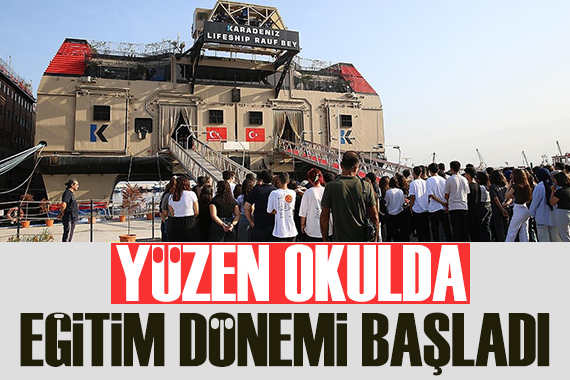 Depremzede öğrenciler için  Yüzen Okul da eğitim başladı