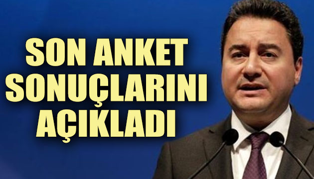 Son anket sonuçlarını açıkladı!