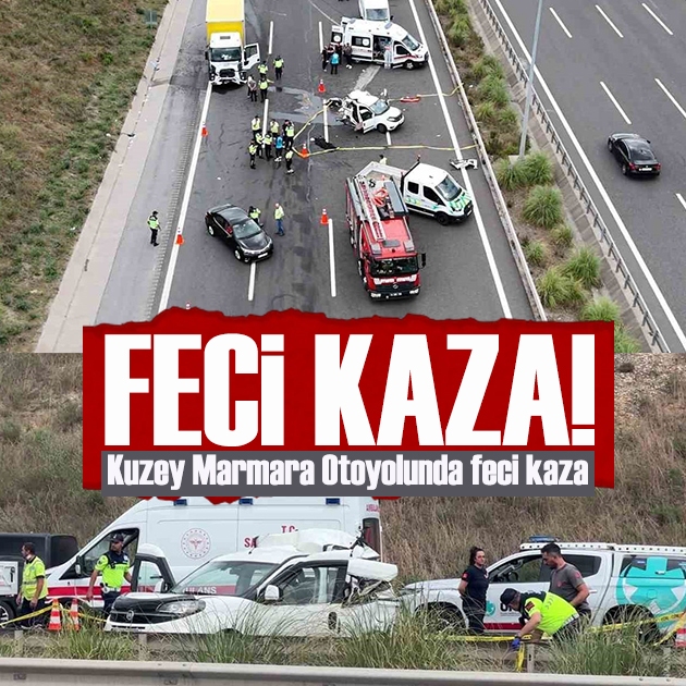 Kuzey Marmara Otoyolunda feci kaza: 1'i çocuk 3 can kaybı