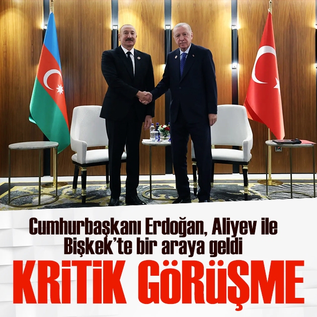 Kritik görüşme! Erdoğan, Aliyev ile bir araya geldi