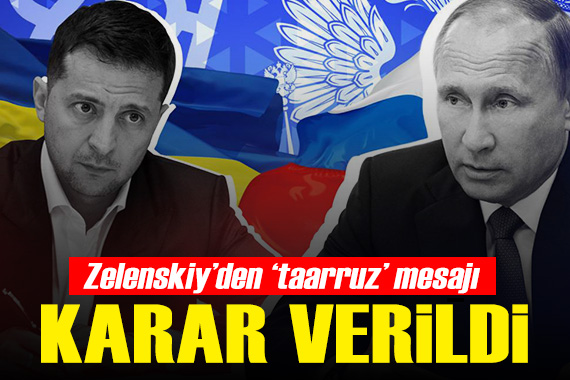 Zelenskiy den  taarruz  mesajı