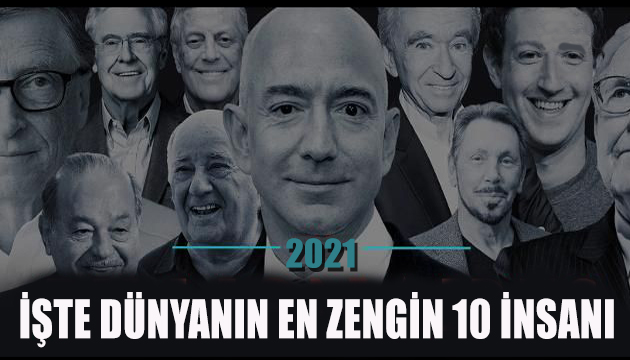 İşte dünyanın en zengin 10 insanı