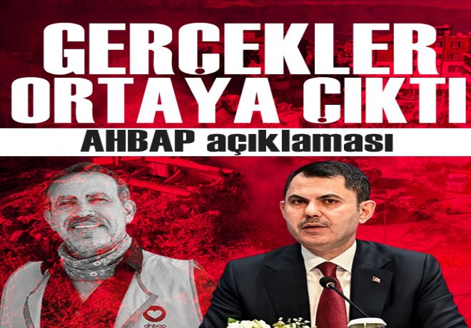 Bakan Kurum'dan AHBAP açıklaması: 'Gerçekler er ya da geç ortaya çıktı'